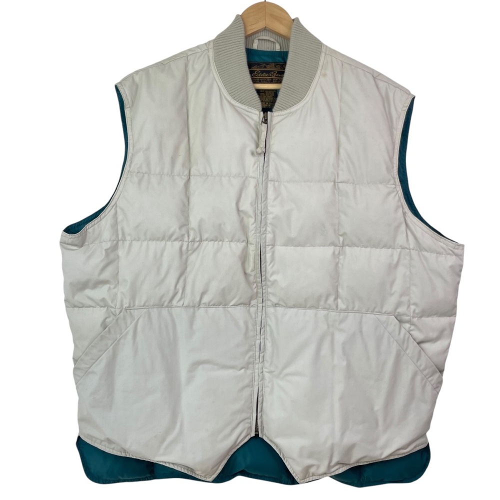 Eddie Bauer Vintage Men’s Premium Goose Down Downlight Quilted Puffer Vest XXL